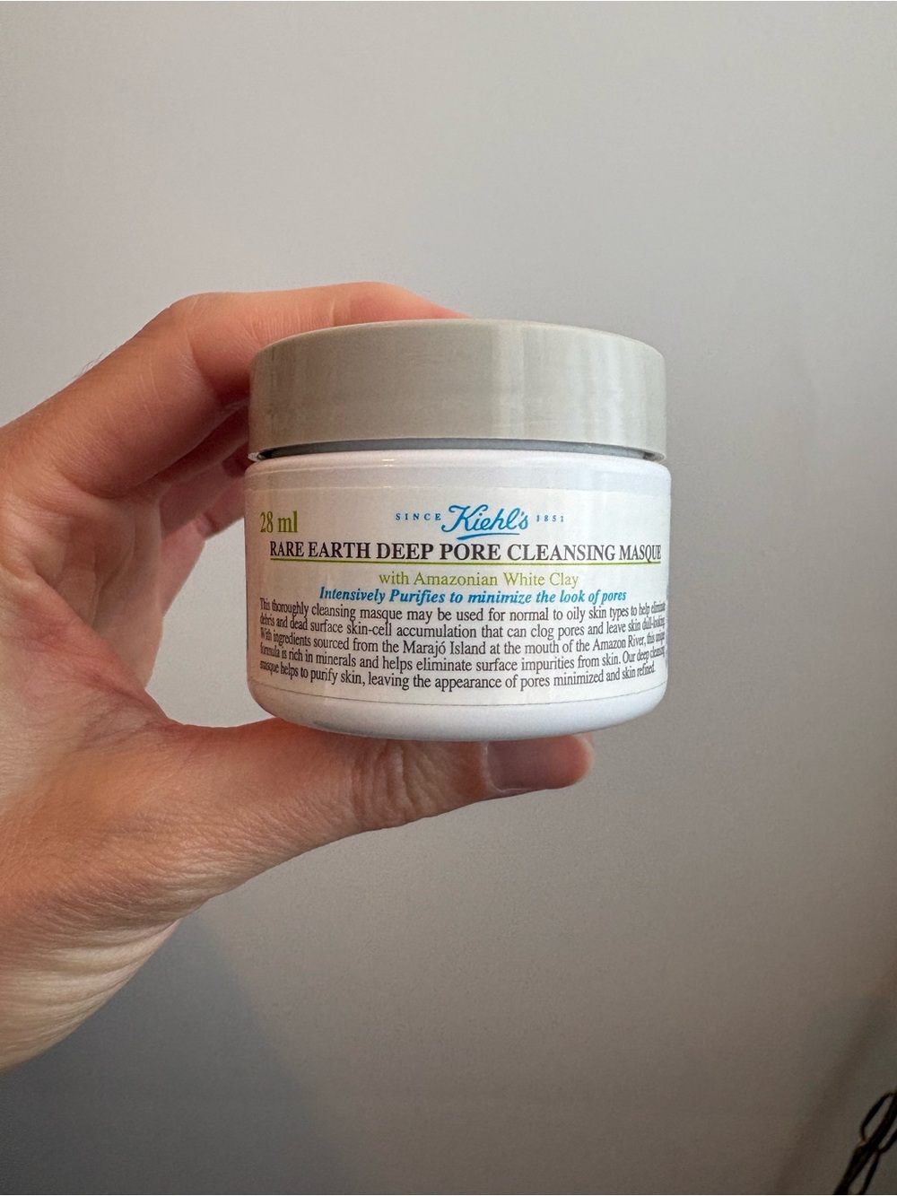 Kiehl's White and Gray Rare Earth Deep Pore Cleansing Masque